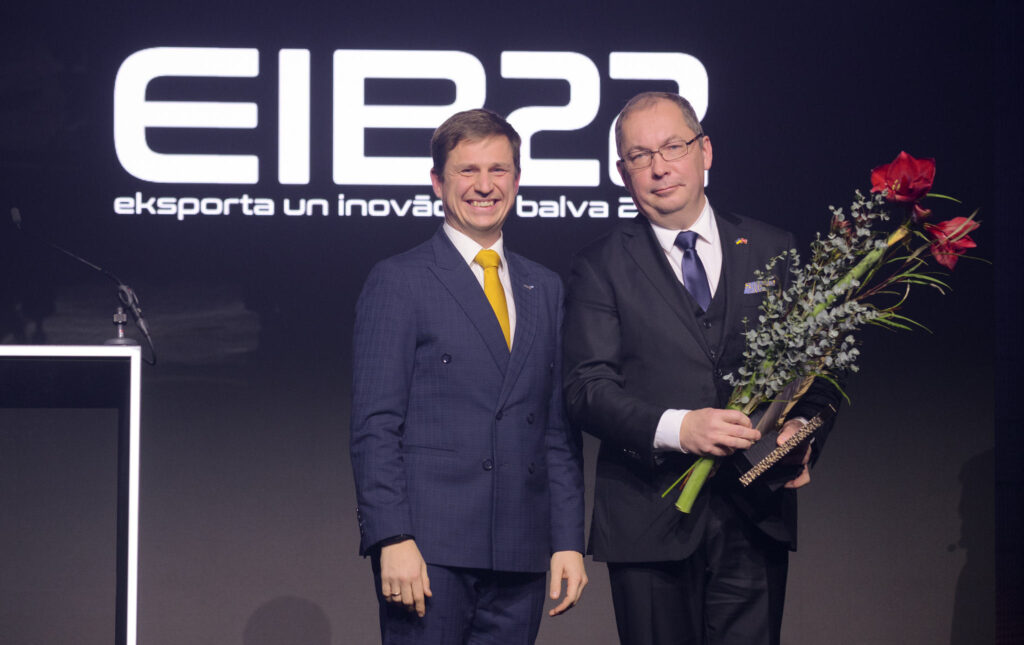 Uldis Biķis receives Export leader award from Investment and Development Agency of Latvia